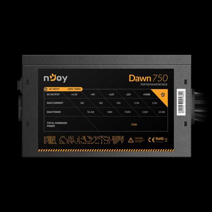 Sursa nJoy Dawn 750, 750W, 80+ Bronze