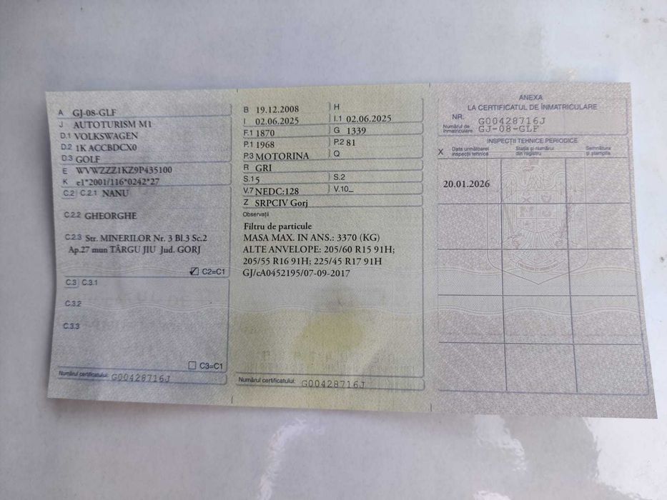 Volkswagen Golf 6 – 1.9 TDI / 105 CP – An 2008