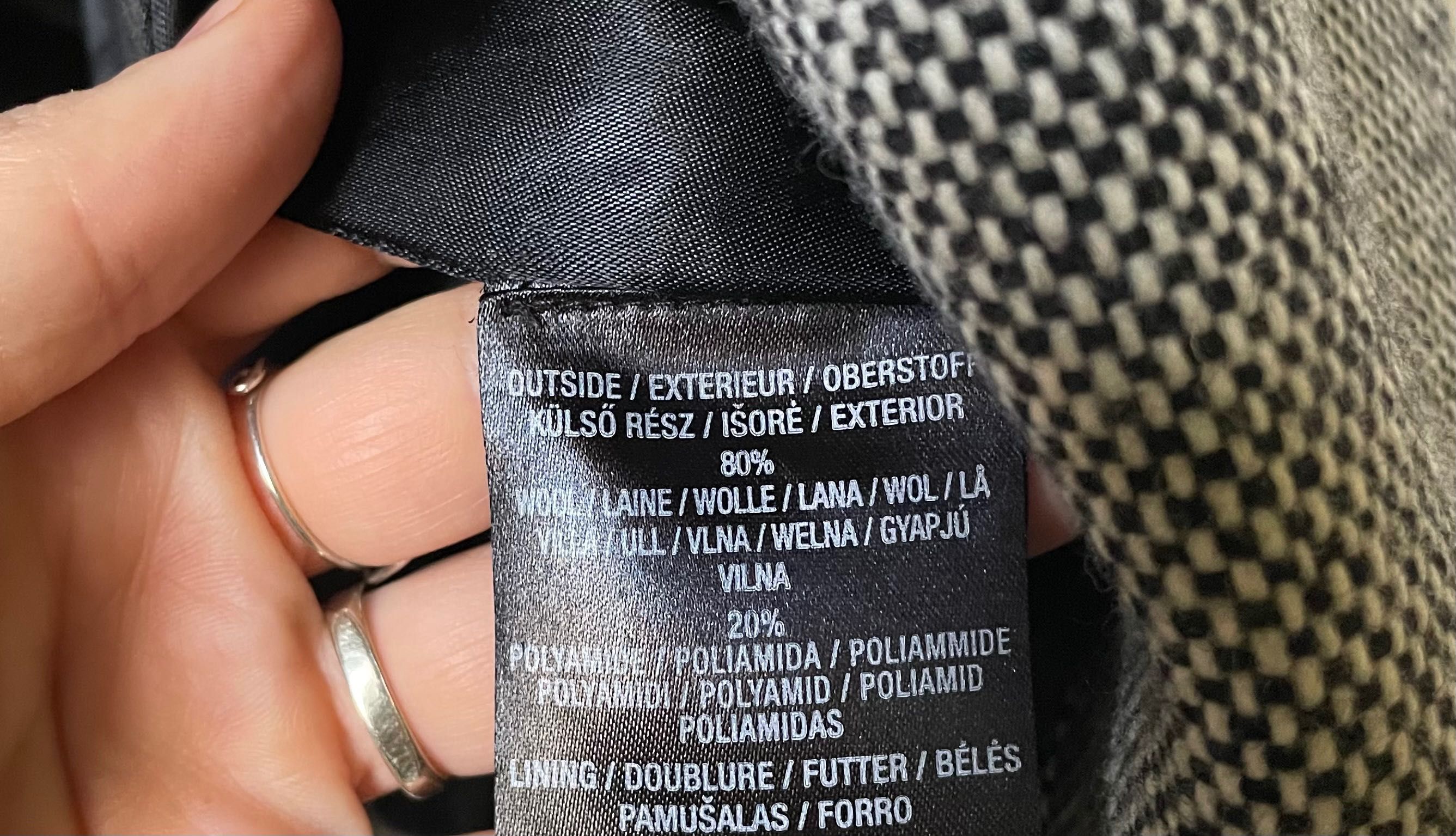 Pardesiu Mexx, m 38, 80% lână