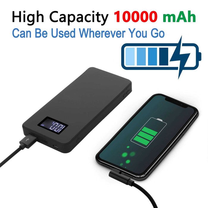 Батерия 10000mAh Igzyz + 64GB SD карта Adata + HD камера 1080P...