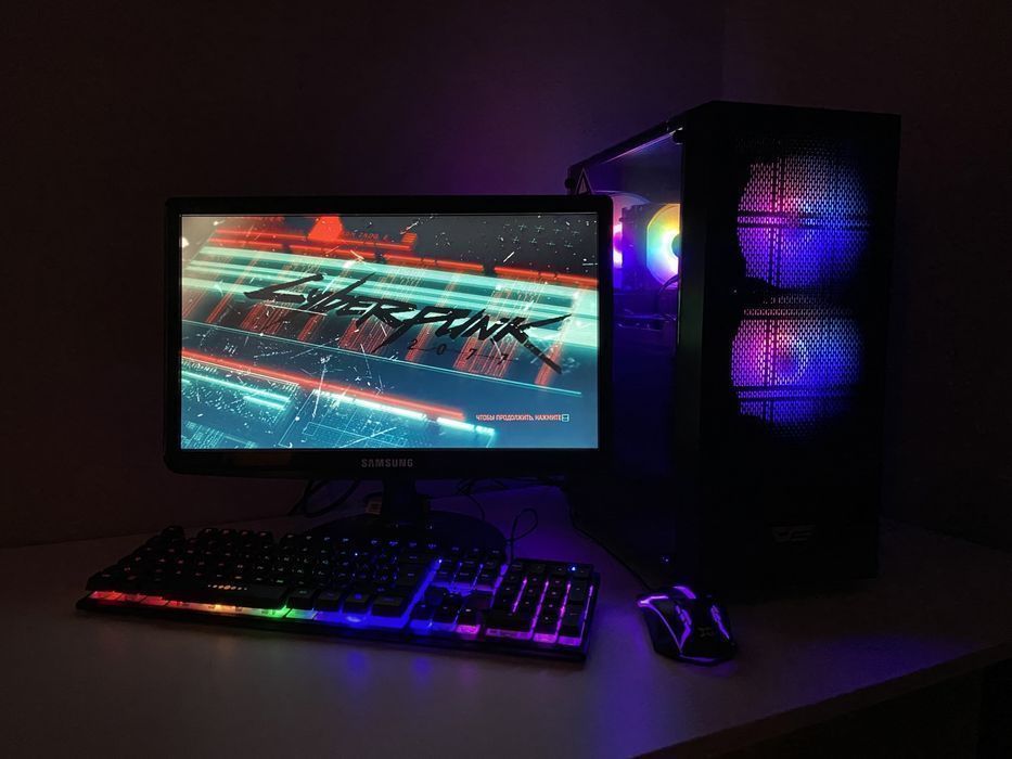 Core i7 / GTX-1070 8gb / 16gb игровой компьютер с монитором