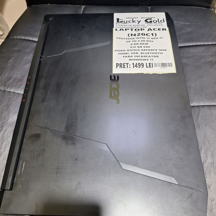 Laptop Acer i5 gen 11 8 GB RAM 512 GB ssd fără Încărcător #37497