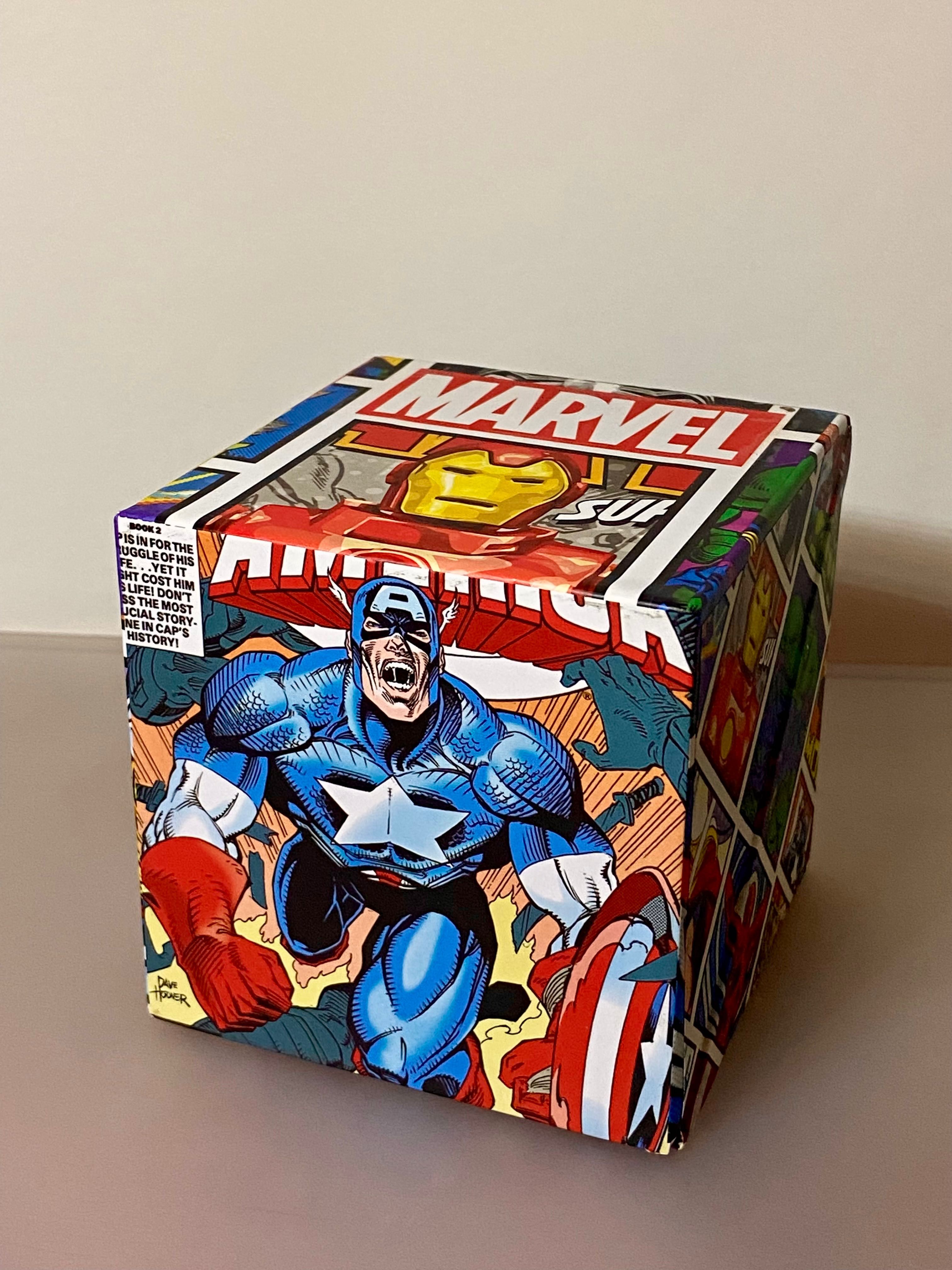 Marvel канцелярский куб раскладной со стикерами.