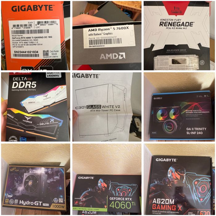 Гейминг компютър RTX 4060ti/ryzen 5 7600x/32 GB DDR5