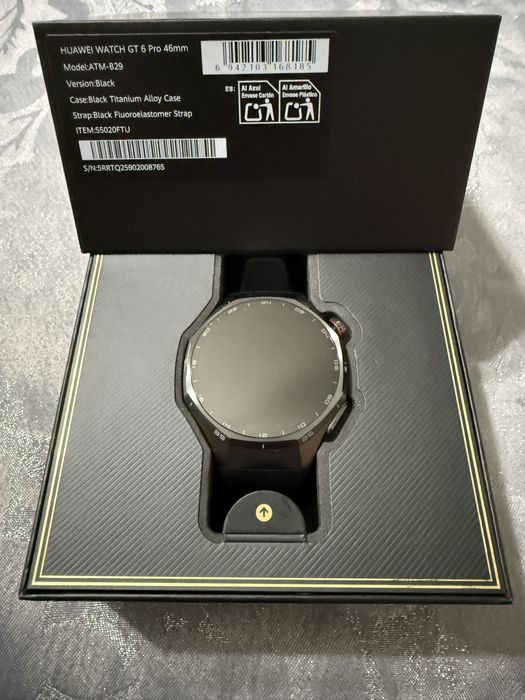 Smartwatch Huawei GT6 Pro 46 mm Black NOU garantie 2 ani