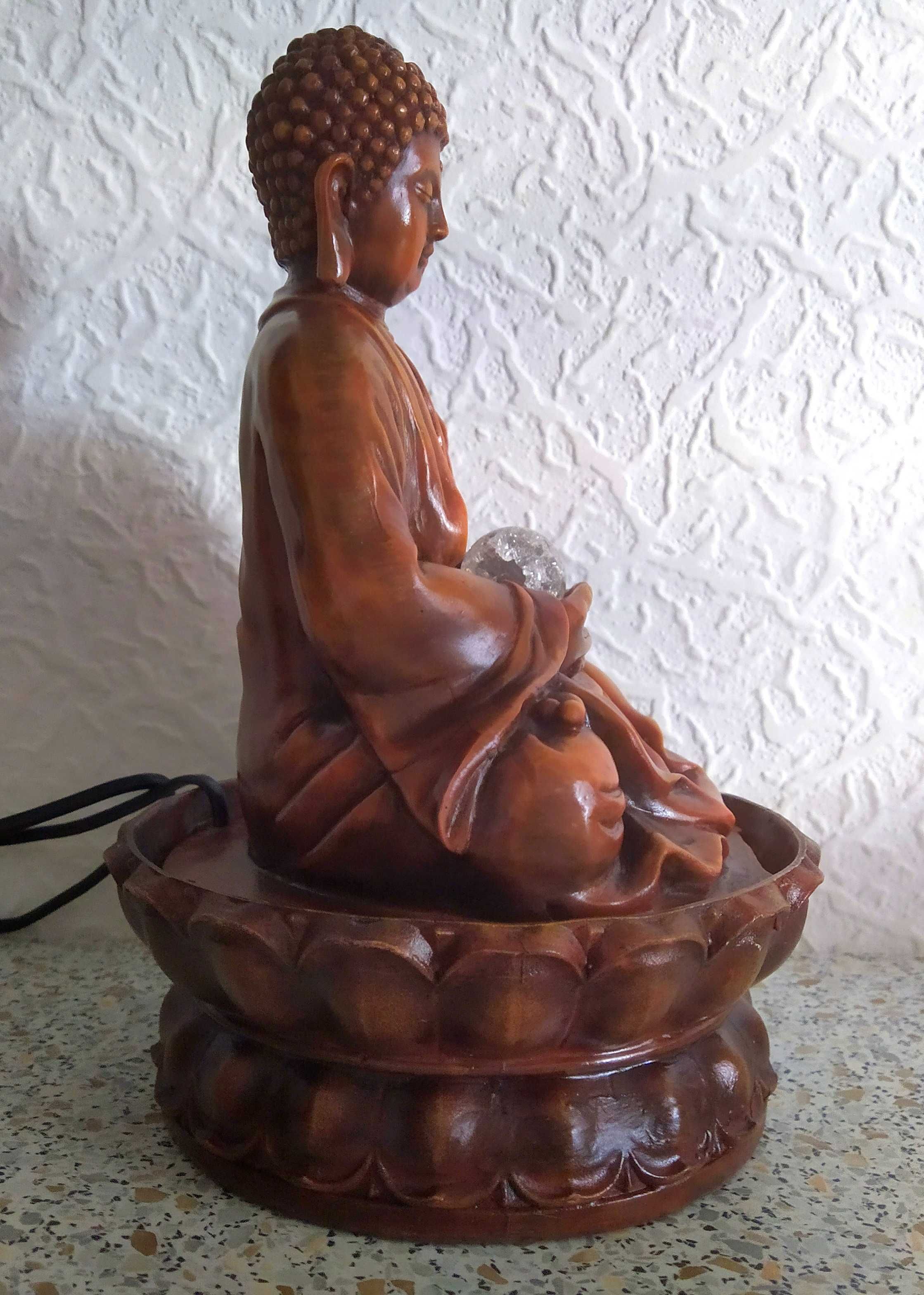 Fantană arteziană LED-polirășină -Buddha înălțime 30 cm.+Tablou Buddha