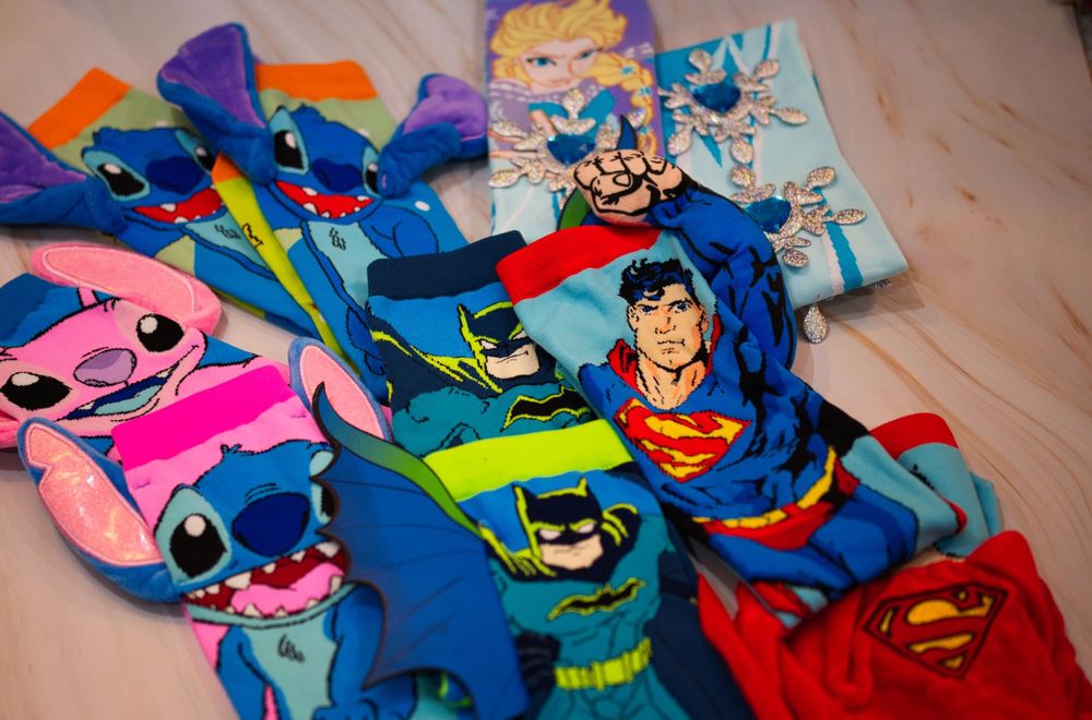 Детски чорапи с 3D ефект и любими герои