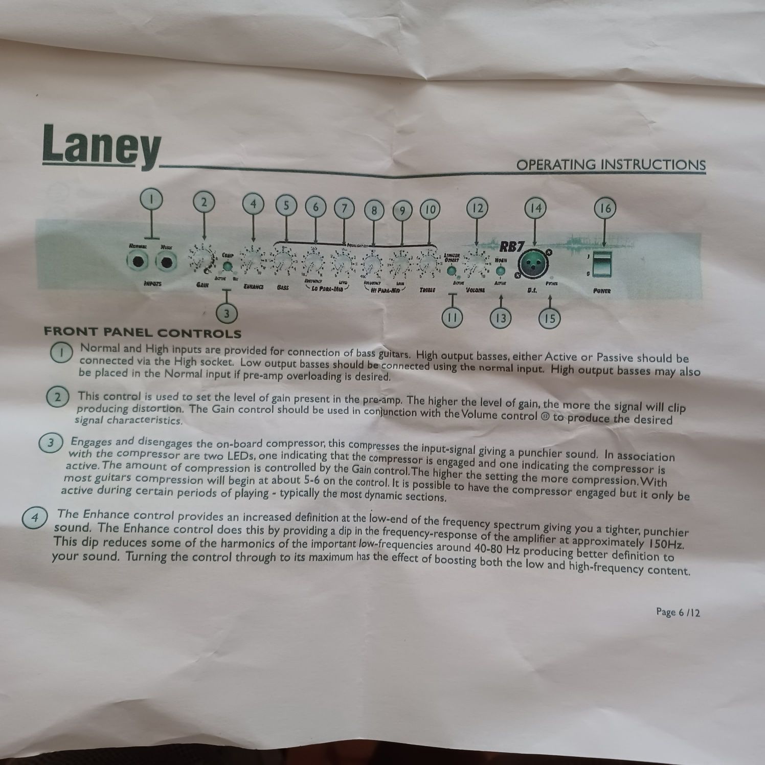 Кубе  Усилвател Laney  Професионален  Англия