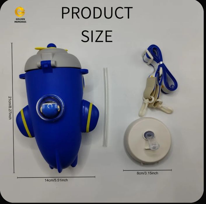 "СУПЕР АКЦИЯ" Детский термос в форме самолета — пить весело, удобно и