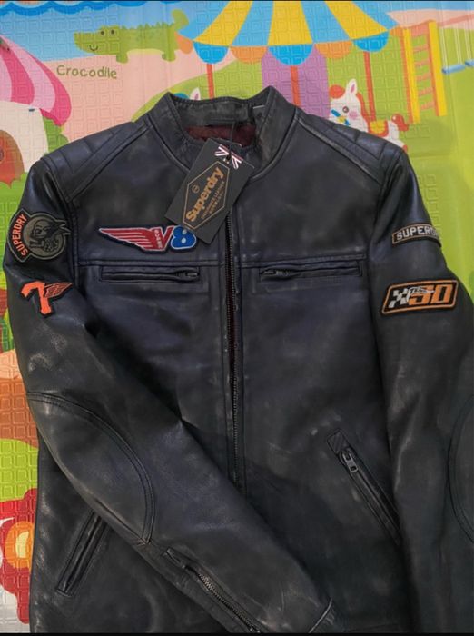 Geaca piele superdry