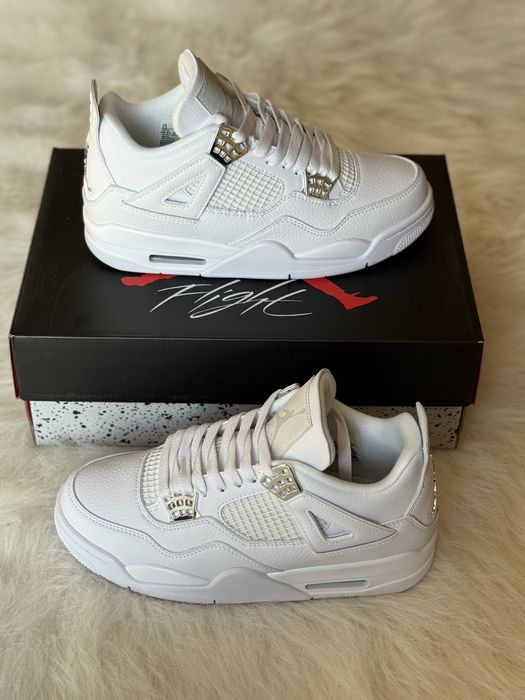 Air Jordan 4 Retro Pure Money White Full Box