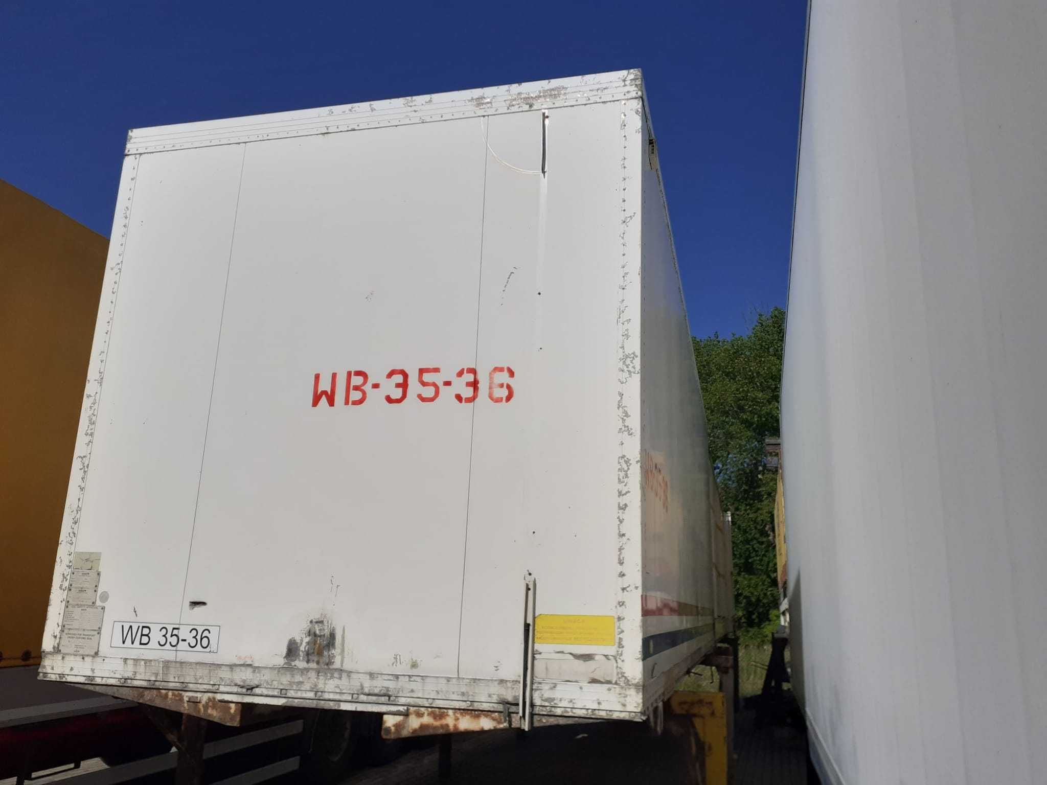 Container BDF izoterm + container BDF prelata perdea
