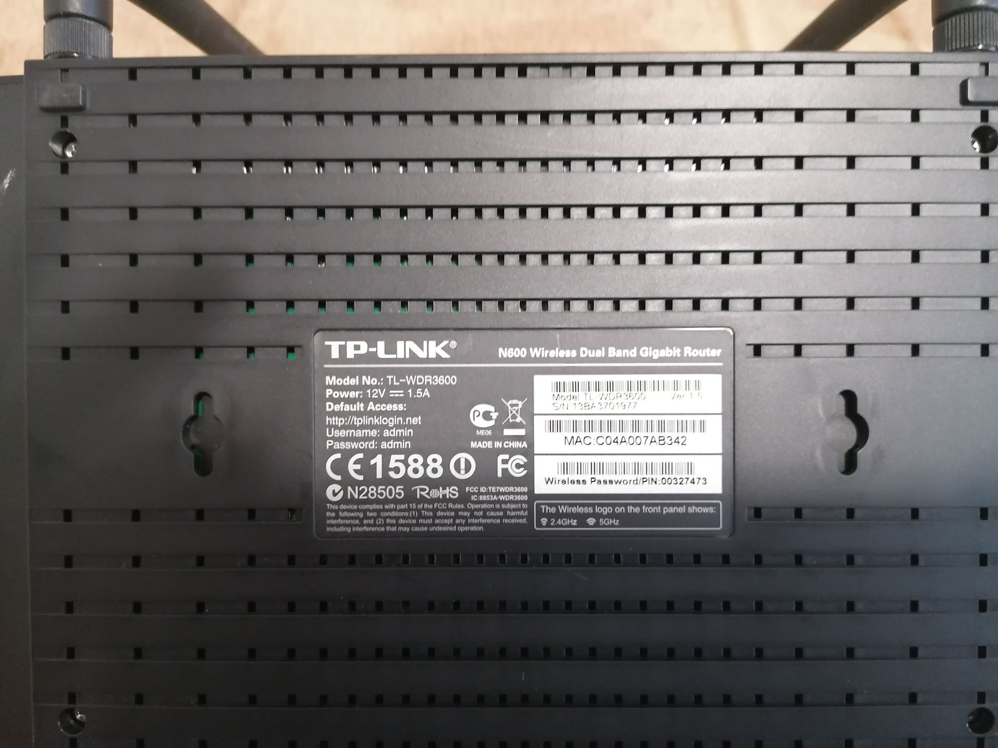 Router TP-LINK tip N600