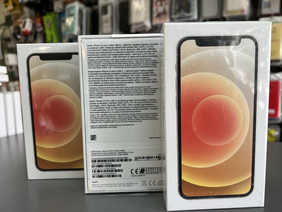 НОВ! Неразопакован Iphone 12 mini 64GB чисто нов бял