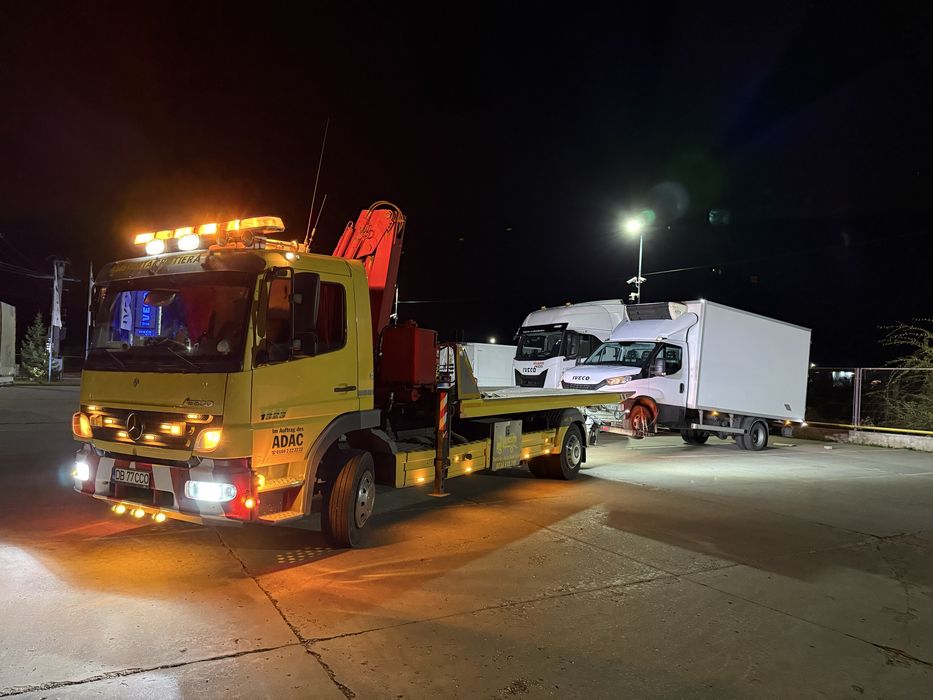 Mercedes Atego 1323autoplatforma  macara furca platou