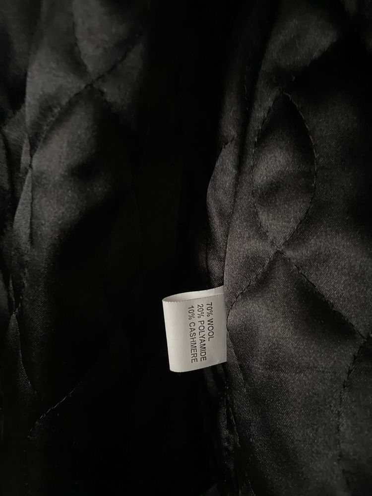 Palton negru dama cu glugă detașabilă