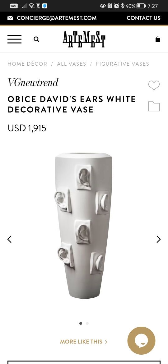 Vaza decorativă din ceramică și decorațiuni realizate manual în Italia