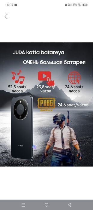 Honor X9D 5G 12/256Gb holati yangi korobka ishlatilmagan pul zarur sot