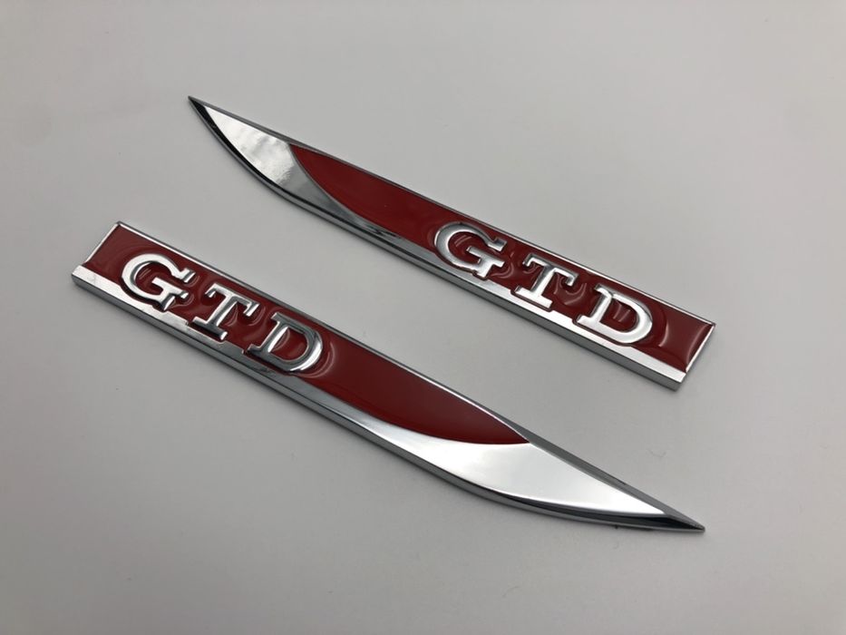 Embleme VW GTD aripi rosu