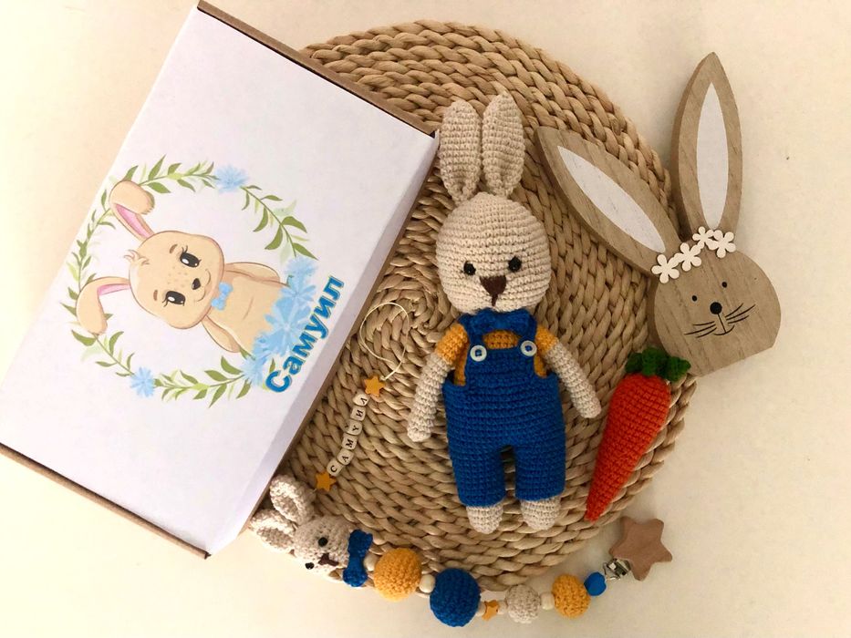 Плетена играчка - зайче
