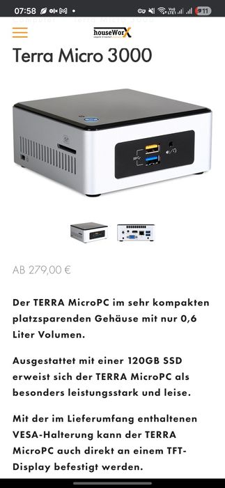 Micro PC TERRA Micro 3000