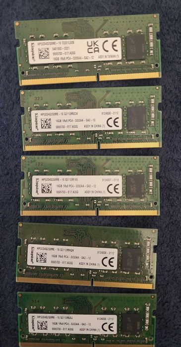 Memorie Laptop Kingston,sodim laptop,  16GB DDR4, 3200 MHz