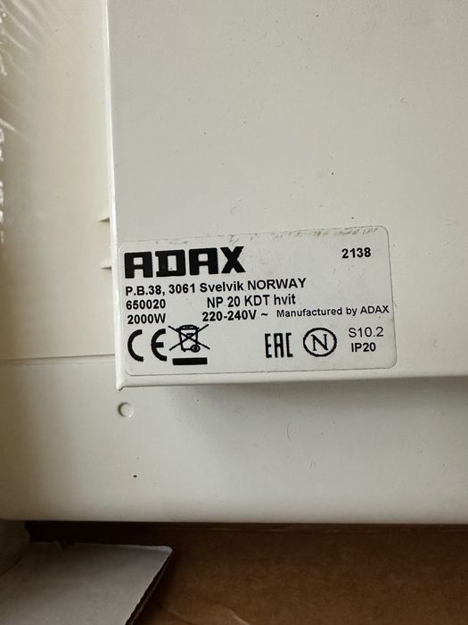 Adax конвектор 2000 W Адакс