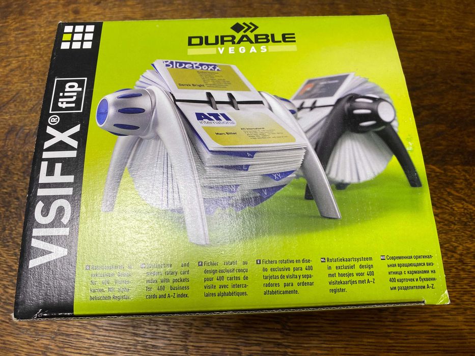 Clasor - suport carti de vizita (400 buc) - DURABLE Visifix Flip