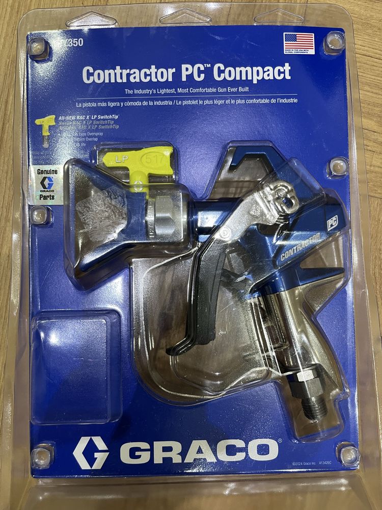 Graco Contractor PC  17Y042! Пистолет за безвъздушно боядисване !