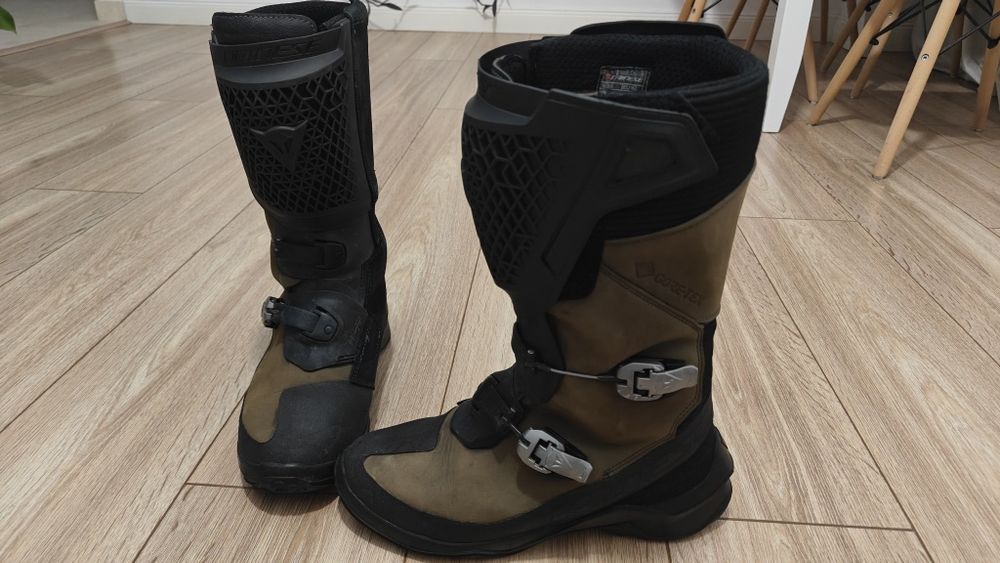 Cizme Moto Marimea 42 Dainese Seeker Gore-tex - Black/army-green