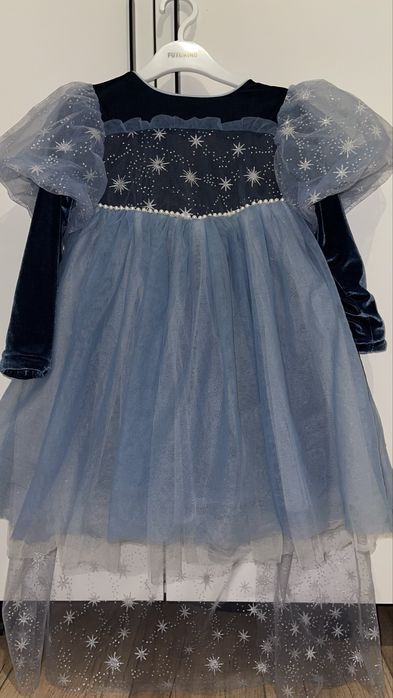 Срочно продам платье Эльзы и туфли вместе, для девочки на 4 года