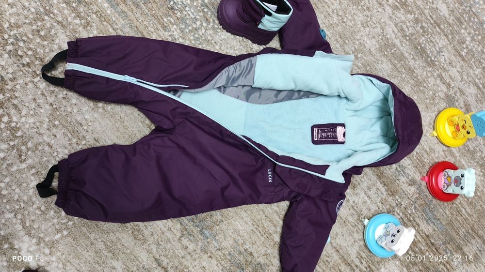 Salopetă și cizme zăpadă 18 luni