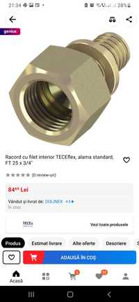 Racord Teceflex d25x3/4