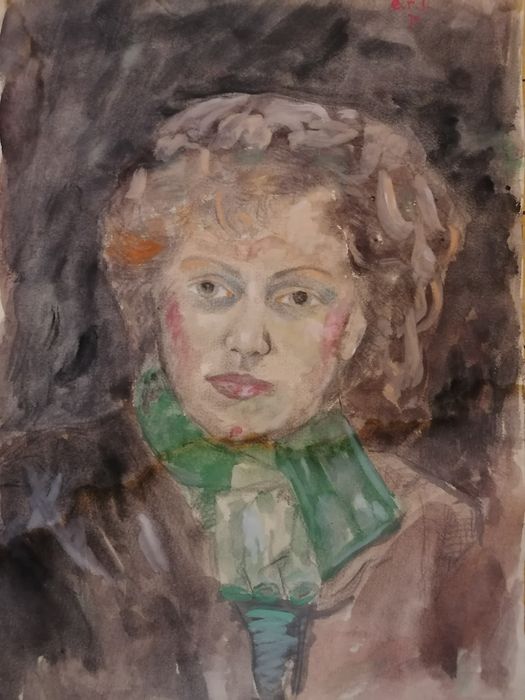 Acuarelă de Lebel Egon Raoul