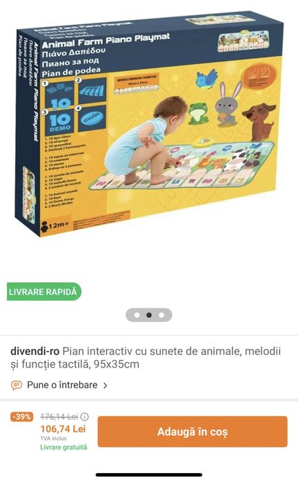 Pian interactiv copii