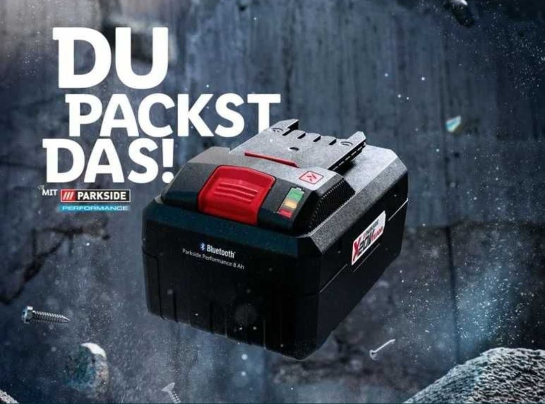 смарт батерия 8Ah с Bluetooth Парксайд /Parkside