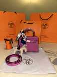 Geanta Hermes Kelly 19cm Fuchsia/Piele naturala 100%/Punga/CutieHermes