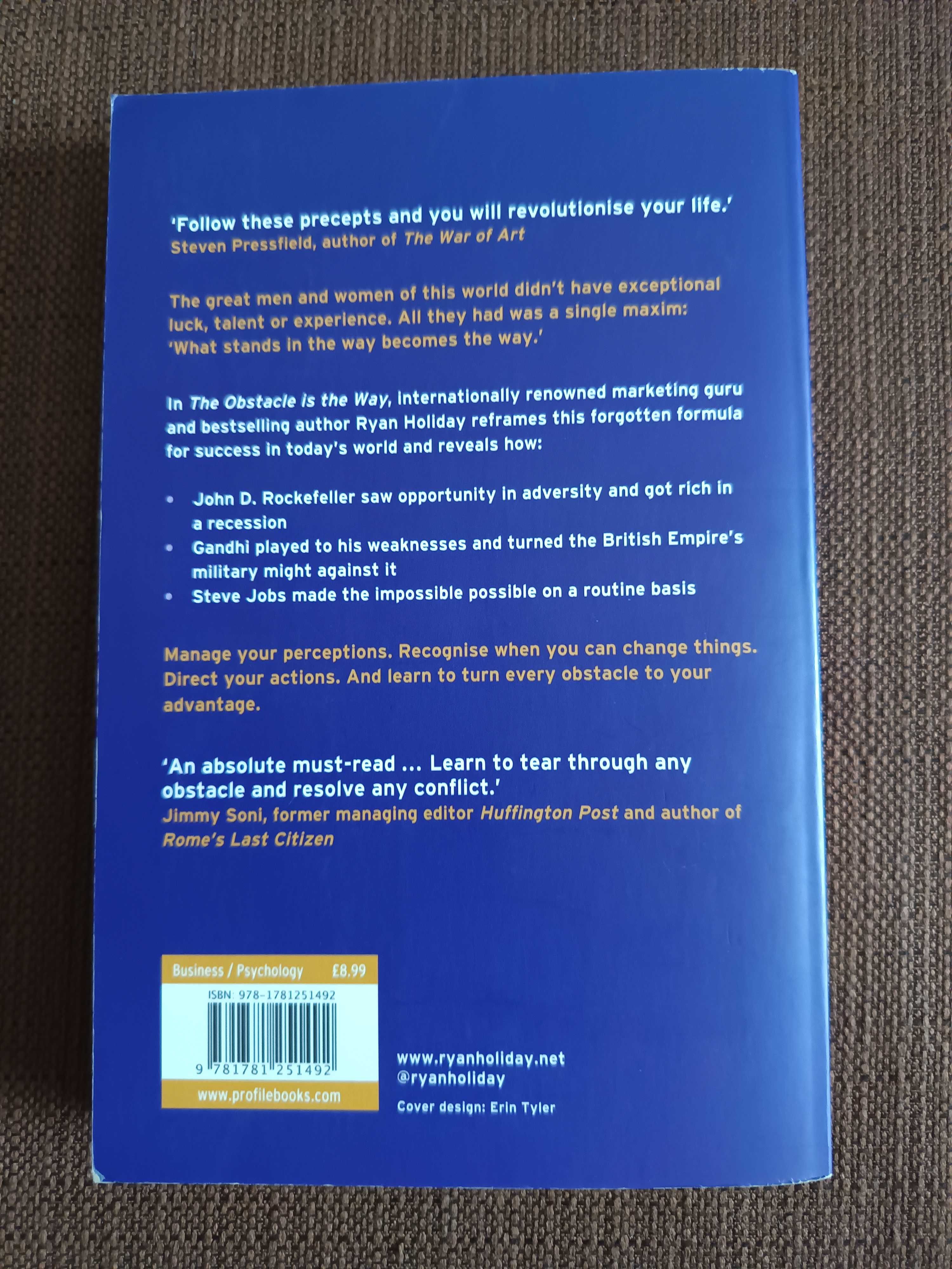 The Obstacle is the Way - Ryan Holiday (engleza)