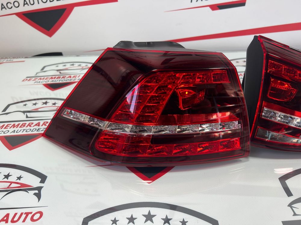 Set Stanga Stop/Stopuri Aripa/Haion Full Led Vw Golf 7 Hatchback