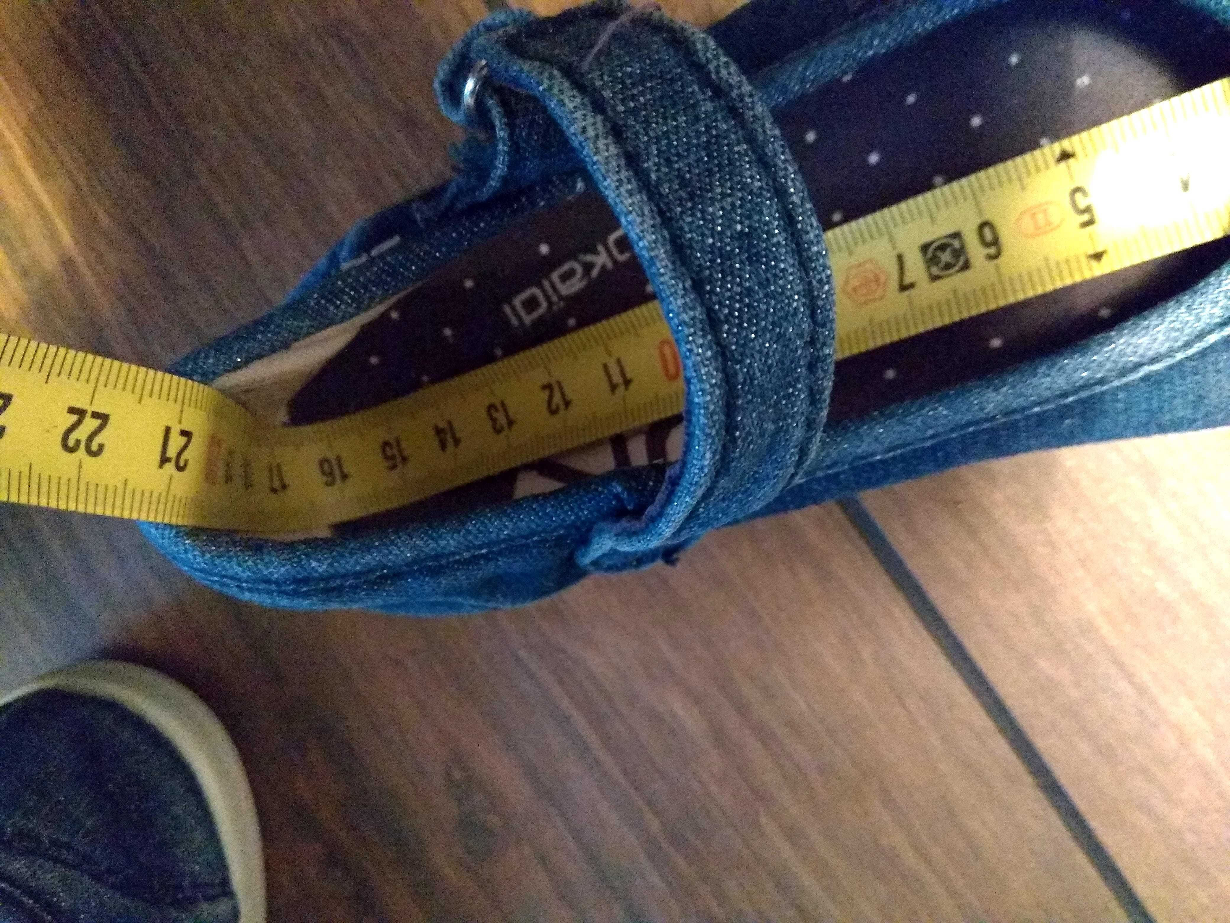 Balerini pantofi adidasi blugi Okaidi 29 16.5cm interiorBalerini