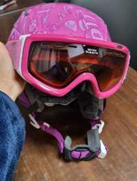 Casca Scott schi fete copii si ochelari ski Seven Summits