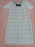 Rochie din dantela brodata din bumbac