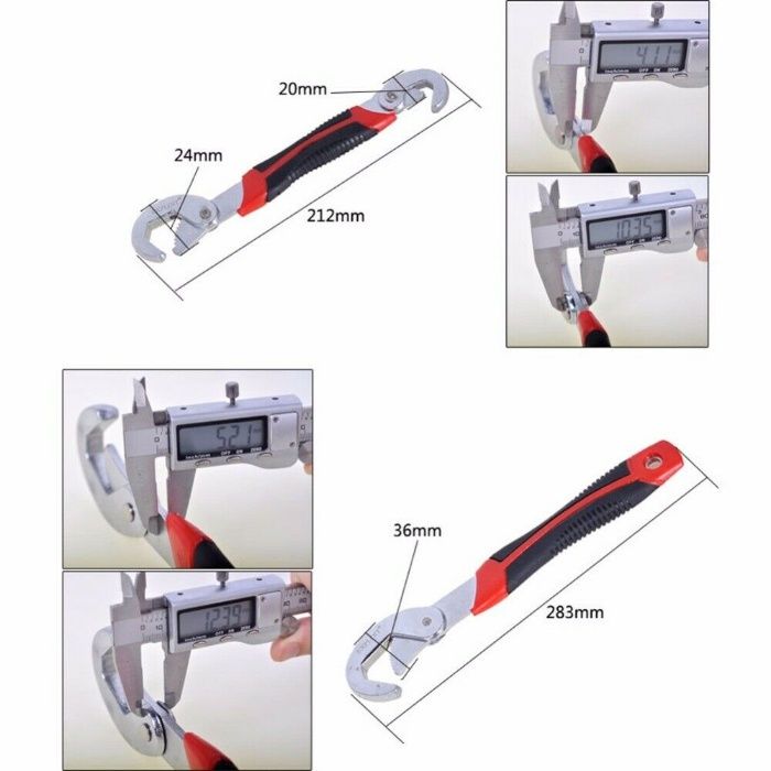 Универсални гаечни / тръбни ключове Snap N Grip - 2 бр