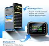 WiFi Coulomb Meter KM140F Volt-Ah Indicator Capacitate Baterie Li-Ion