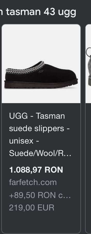 Papuci Ugg Tasman, originali 100%!