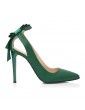 Pantofi Stiletto Piele Verde
