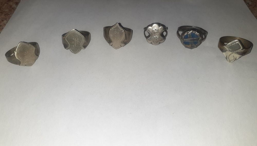 Стариные серебро кольцо