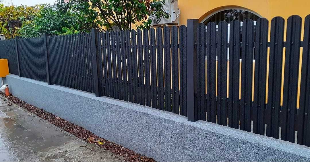Garduri si porti stil jaluzea, sipca metalica, tabla cutata