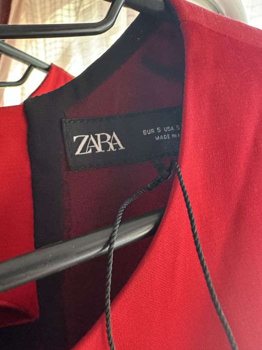 Top roșu Zara – mărime S, nou cu etichetă