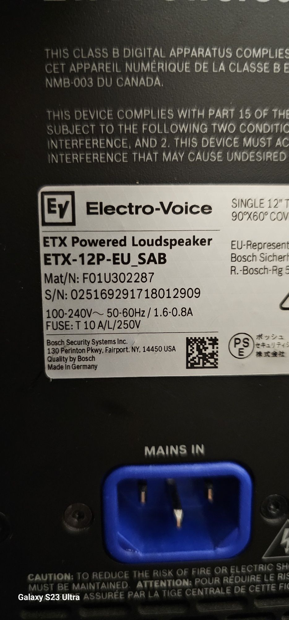 Vând Boxe:ElectroVoice Etx.12P,DB.TEHNOLOGIES Sub 918